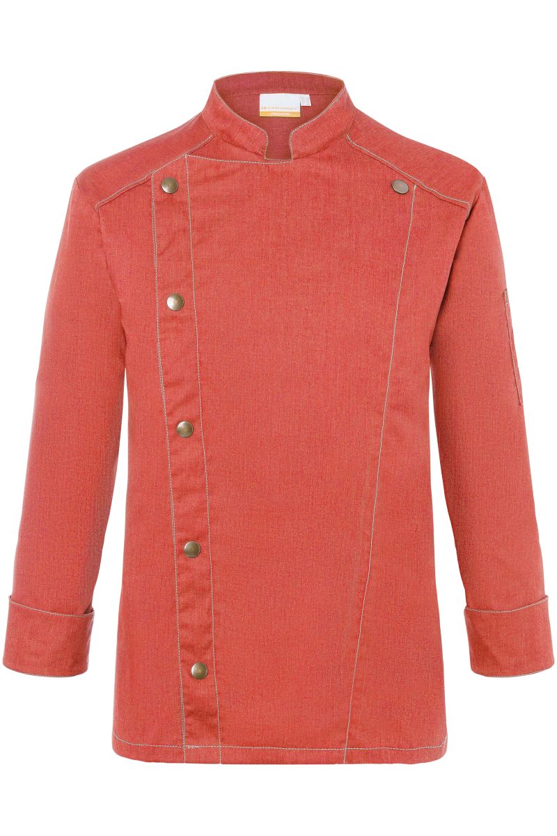 Kochjacke Jeans-Style Größe 74 in Vintage red von Karlowsky