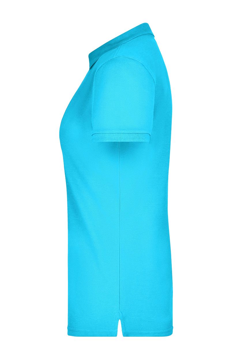 Ladies' Elastic Polo Piqué "JN709" in Turquoise, Größe 2XL - Daiber