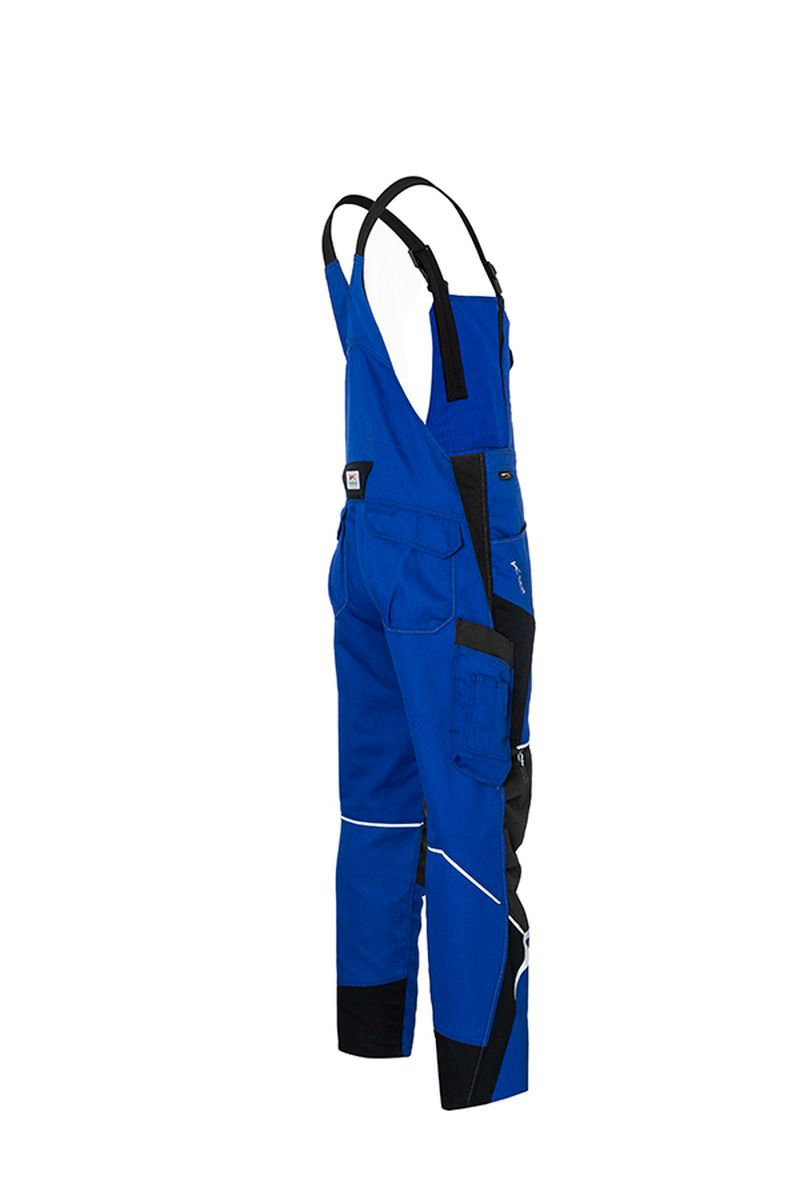 KÜBLER BODYFORCE Latzhose in Schwarz / Anthrazit, Größe 31