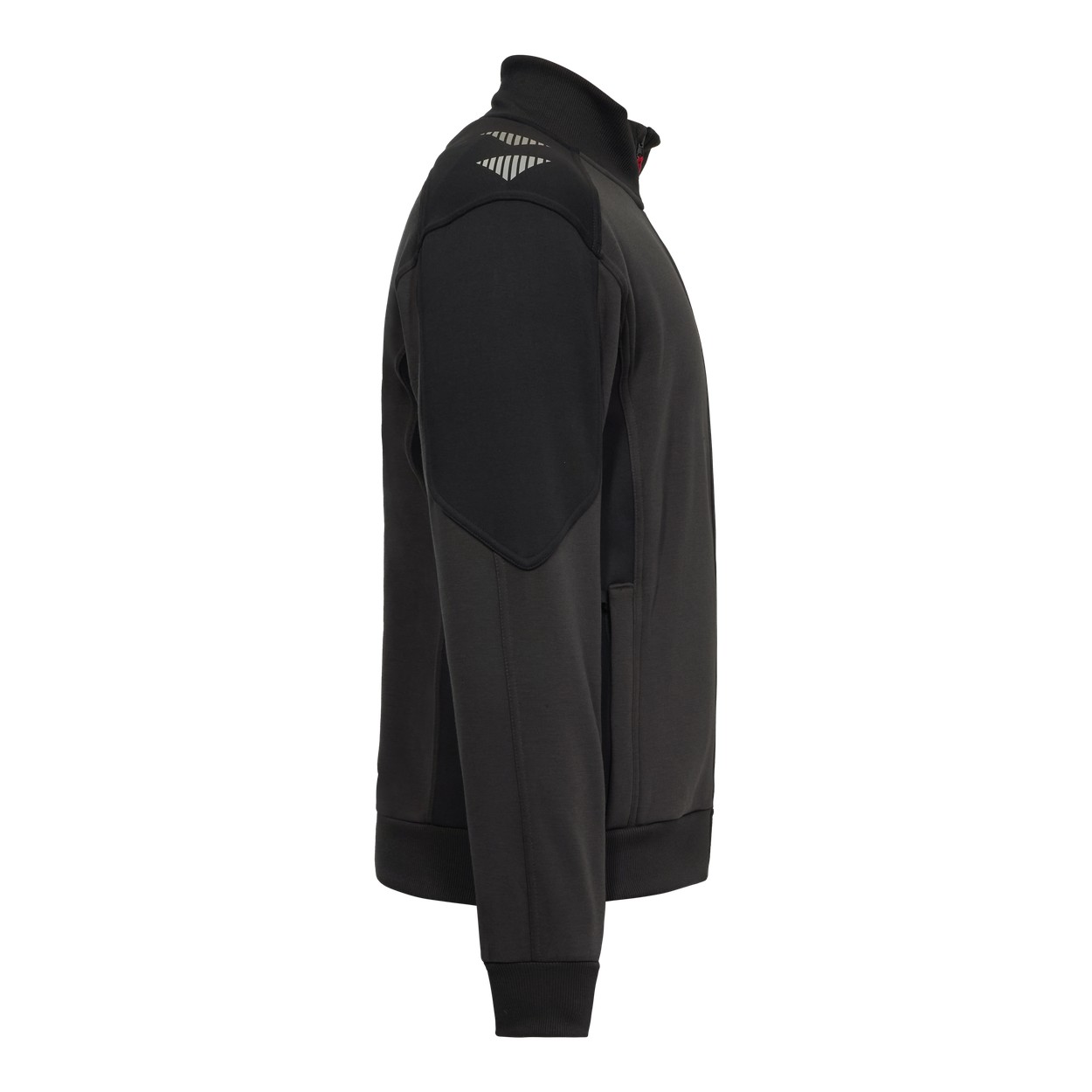 ENGEL Galaxy Sweatcardigan mit Kragen in Anthrazitgrau/Schwarz, Größe XS