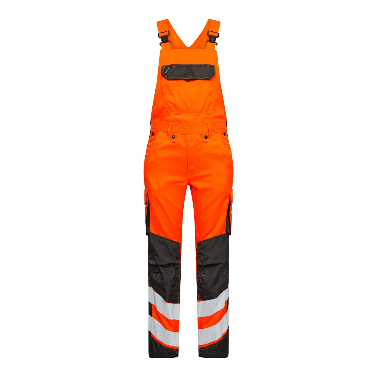 ENGEL Safety Light Latzhose in Orange/Anthrazit Grau, Größe 106