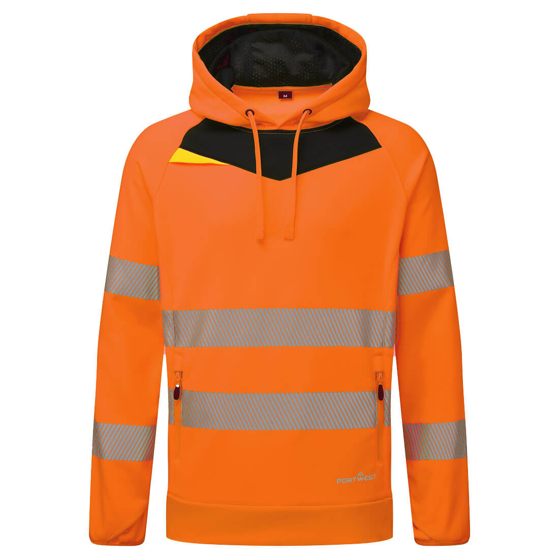 DX4 Warnschutz-Hoodie DX483 in Orange / Schwarz, Größe S von Portwest