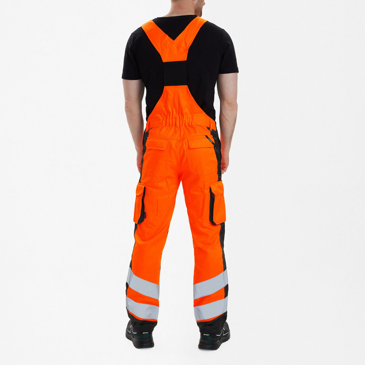 ENGEL Safety Light Latzhose in Orange/Anthrazit Grau, Größe 106