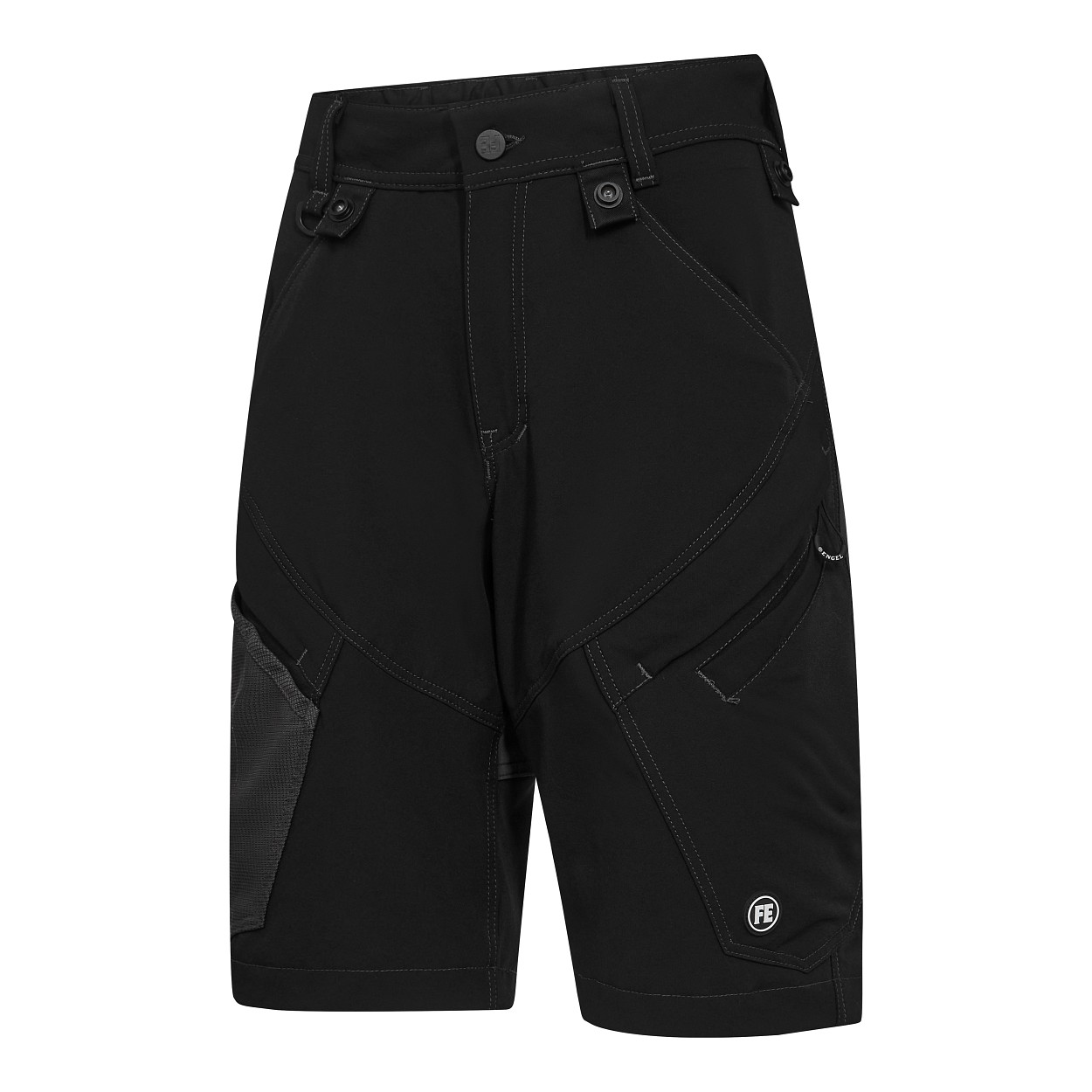 ENGEL X-treme Damen Shorts mit 4-Wege Stretch in Schwarz, Größe 48