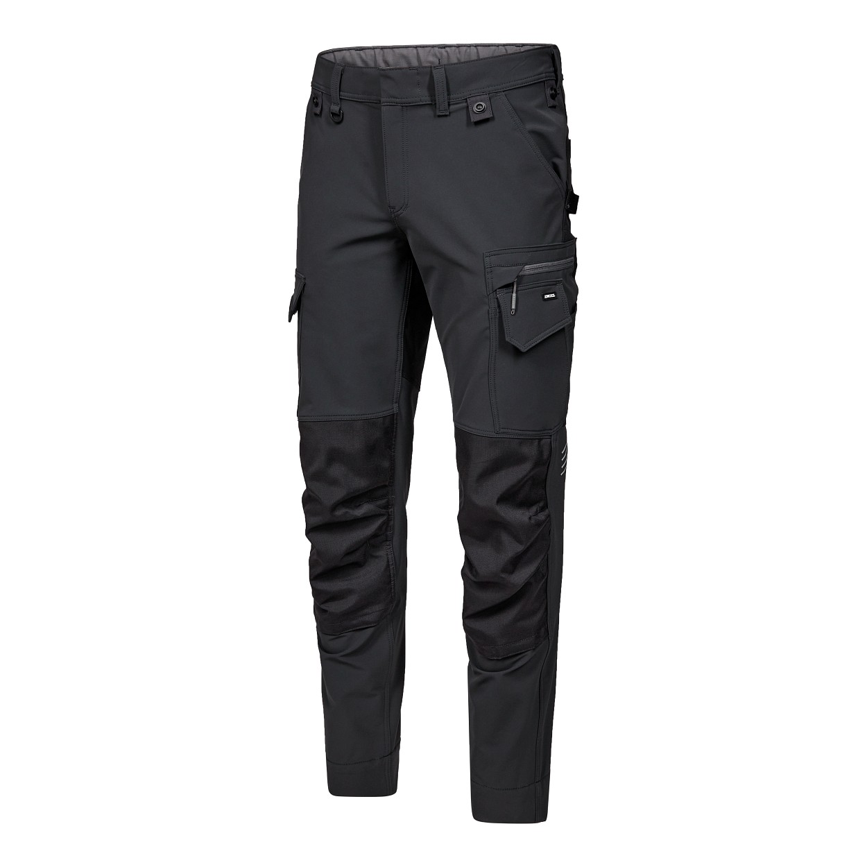 ENGEL Entire Arbeitshose mit 4-Wege-Stretch in Anthrazitgrau/Schwarz, Größe 26