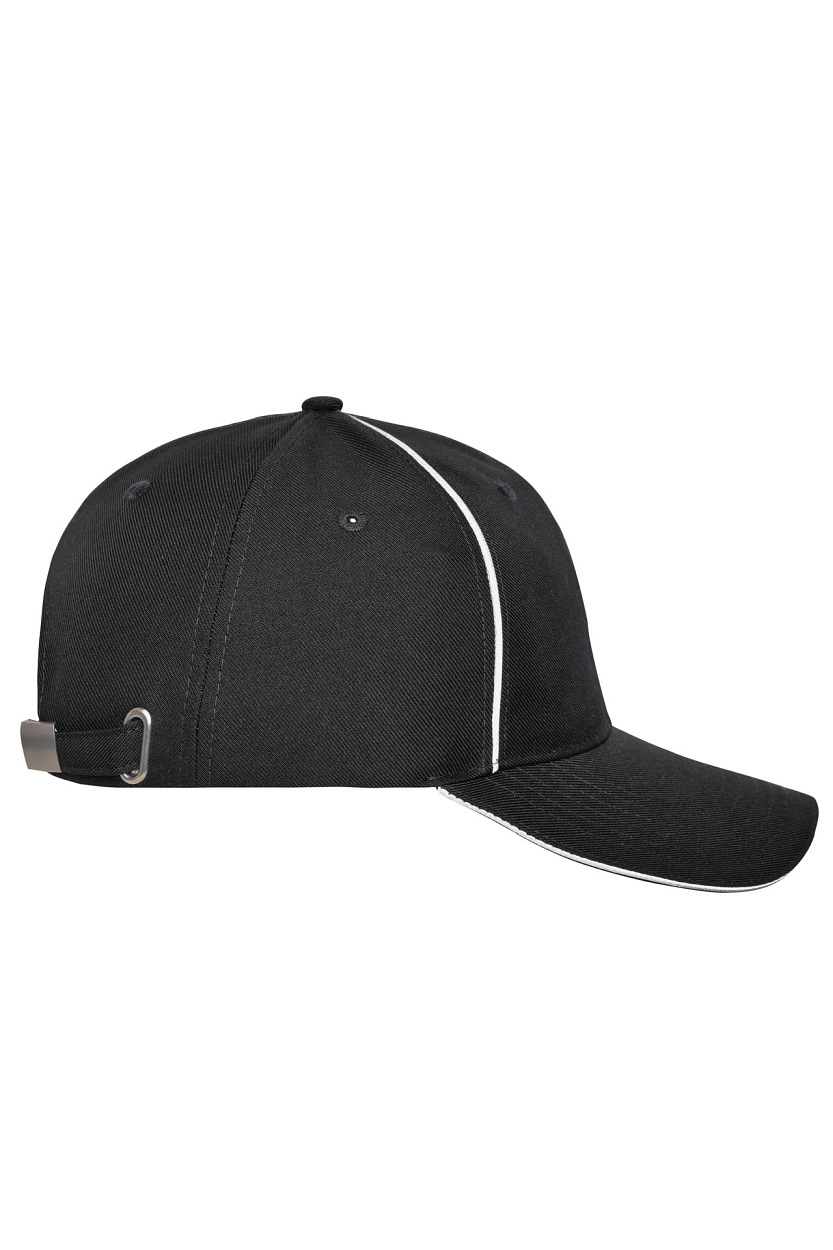 6 Panel Workwear Cap - SOLID "MB6234" in Black, Größe One Size - Daiber