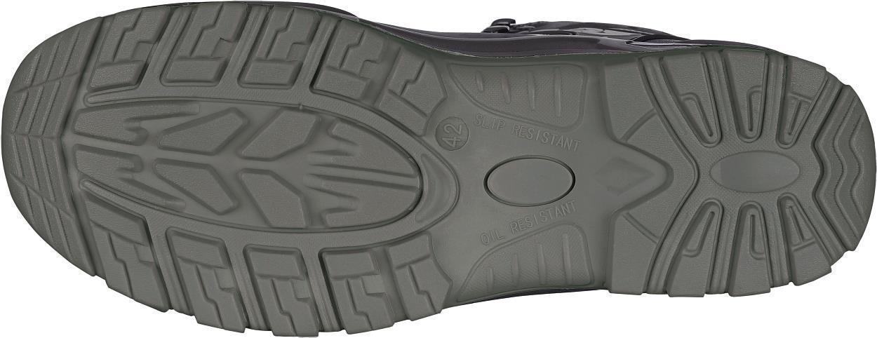 Stiefel niedrig L6122 München in Schwarz/Grau, Gr. 48 von Leibwächter