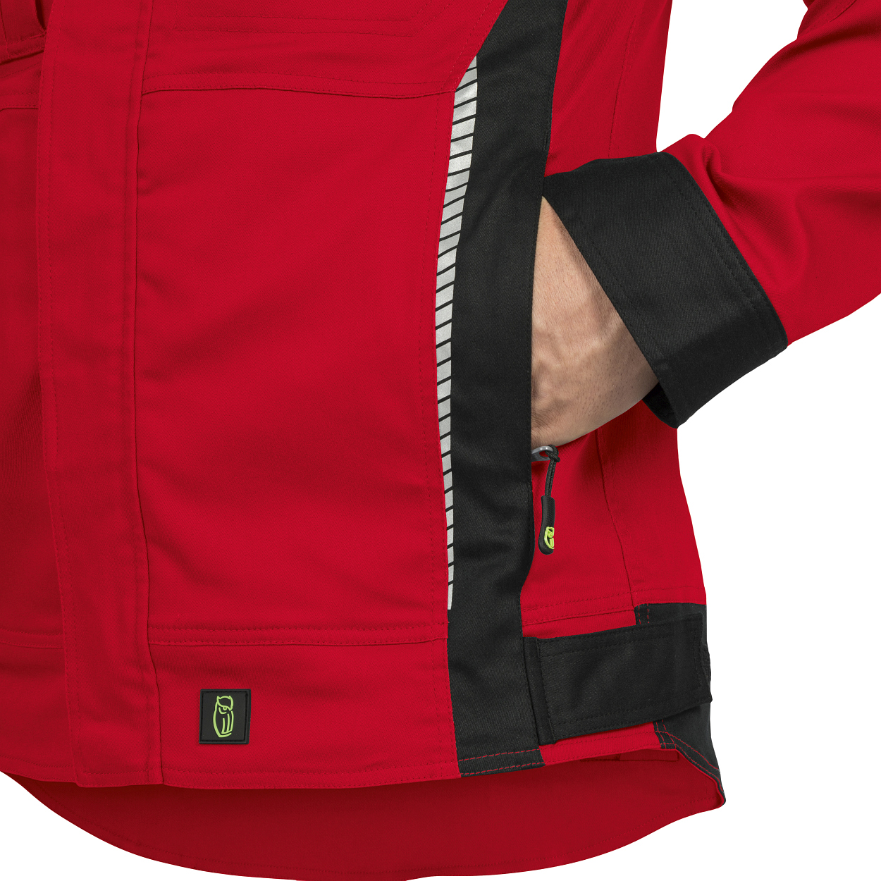 Bundjacke Flex Line Rot/Schwarz FLEXJ, Gr. 2XL von Leibwächter