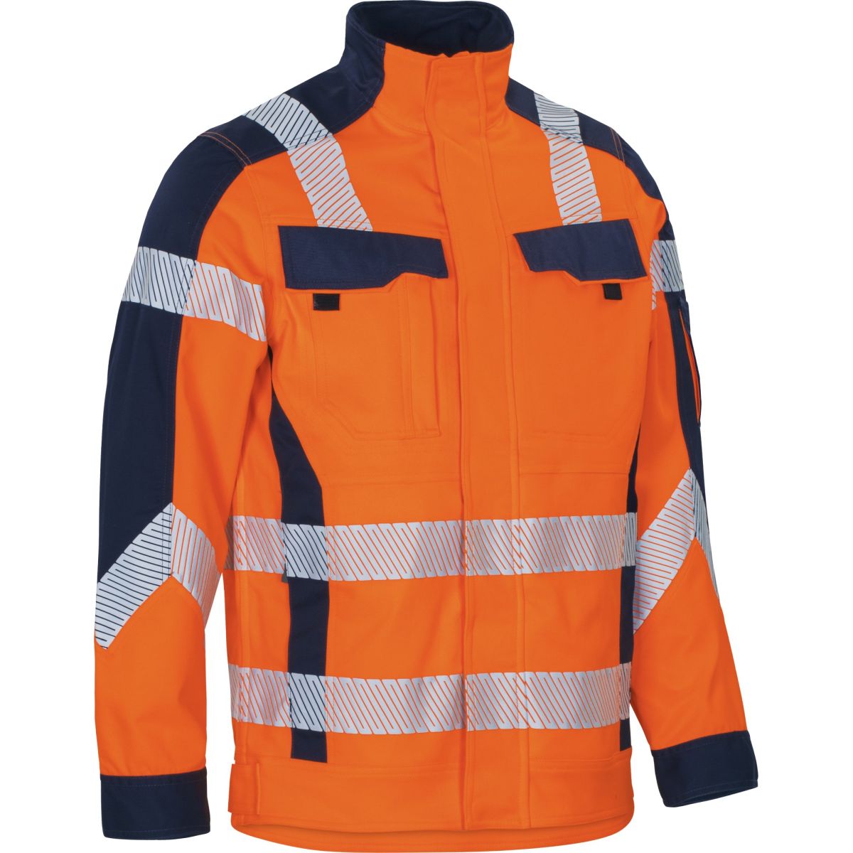 Jacke Flex-HiVis leuchtorange-marine von Vizwell