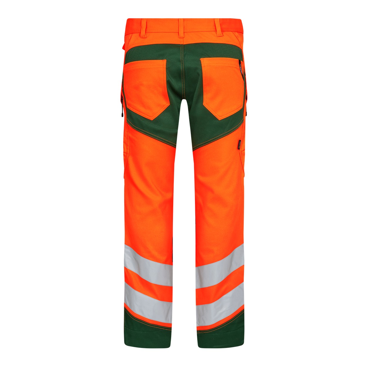 ENGEL Safety Arbeitshose mit 2-Wege-Stretch in Orange/Grün, Größe 26