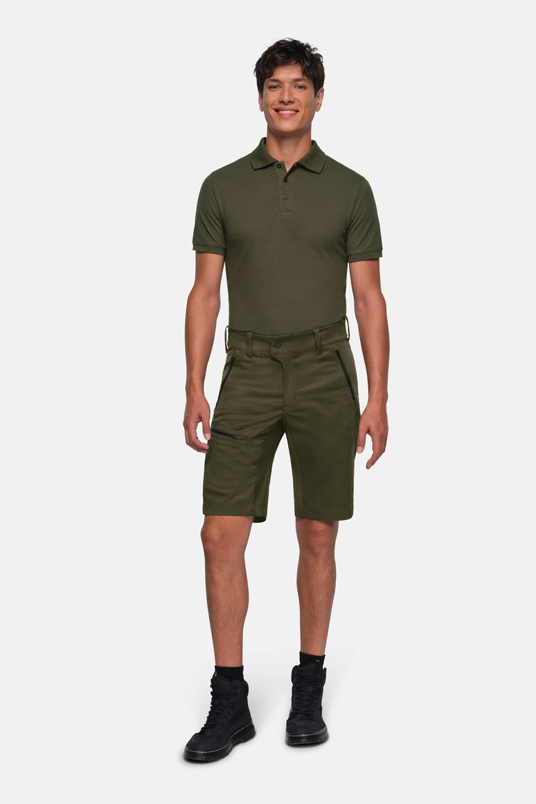 HAKRO 713 PERFORMANCESHORTS X-STRETCH in Olive, Größe 3XL