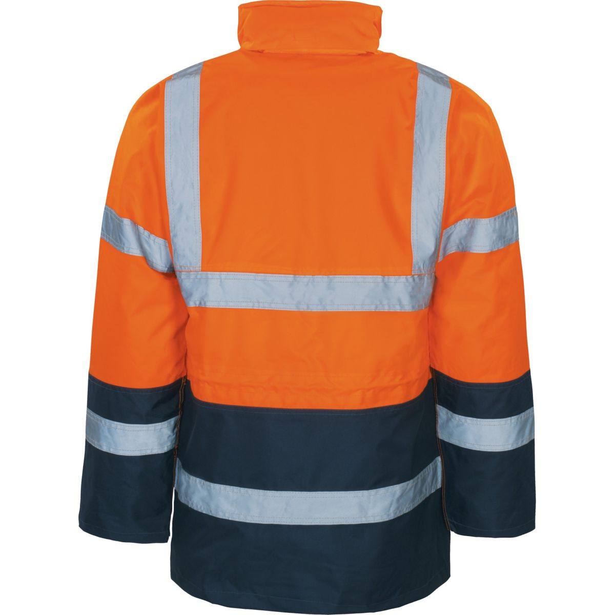 Warnschutz-Parka 2in1 leuchtorange-marine von Vizwell