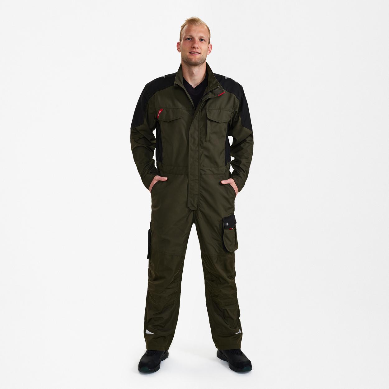 ENGEL Galaxy Overall in Forest Green/Schwarz, Größe XS