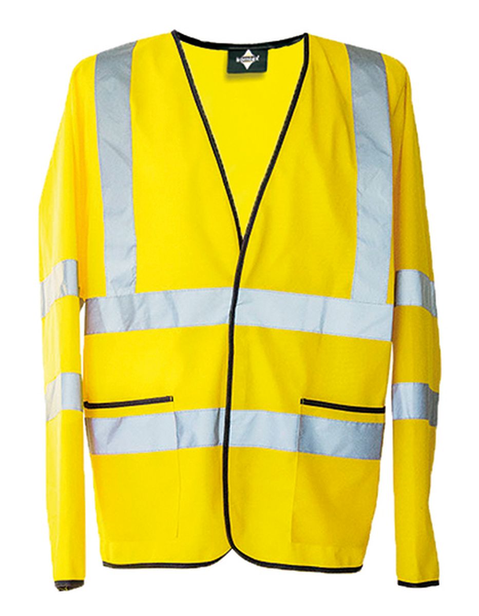 Korntex® Hi-Vis Leichte Warnjacke "Andorra" in Signal Yellow, Größe 3XL