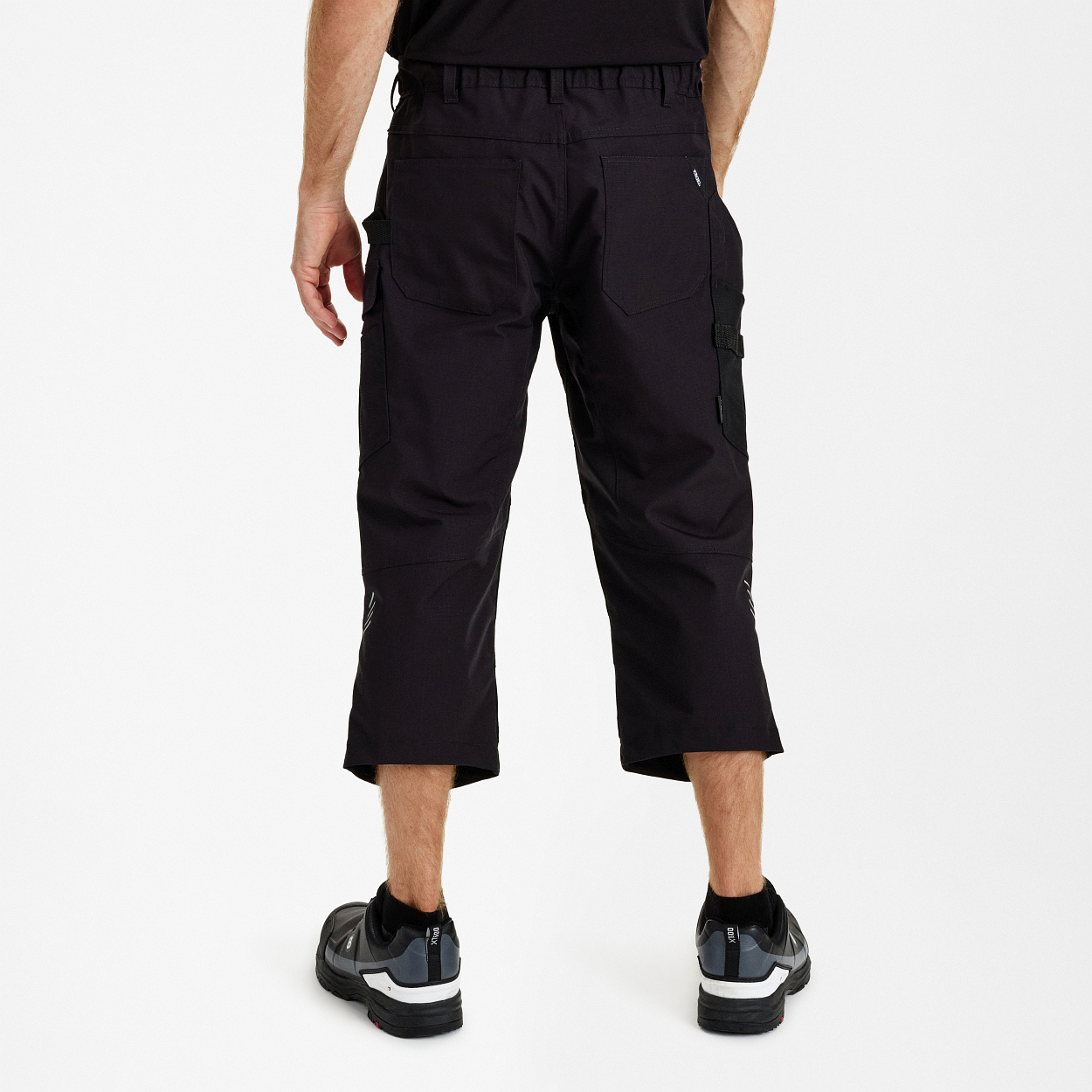 ENGEL Entire 3/4-Hose mit Stretch in Schwarz, Größe 54