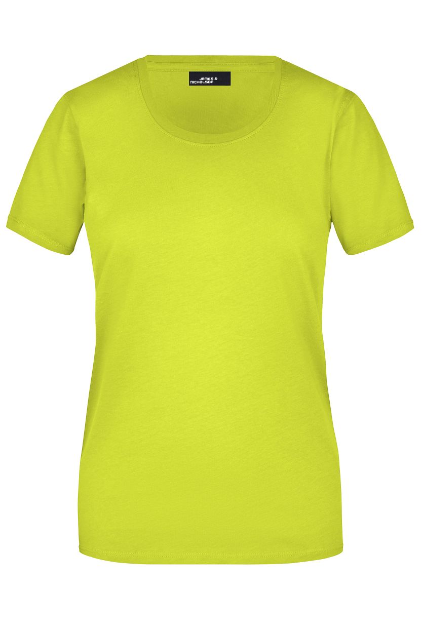 Ladies' Basic-T "JN901" in Acid-Yellow, Größe 3XL - Daiber