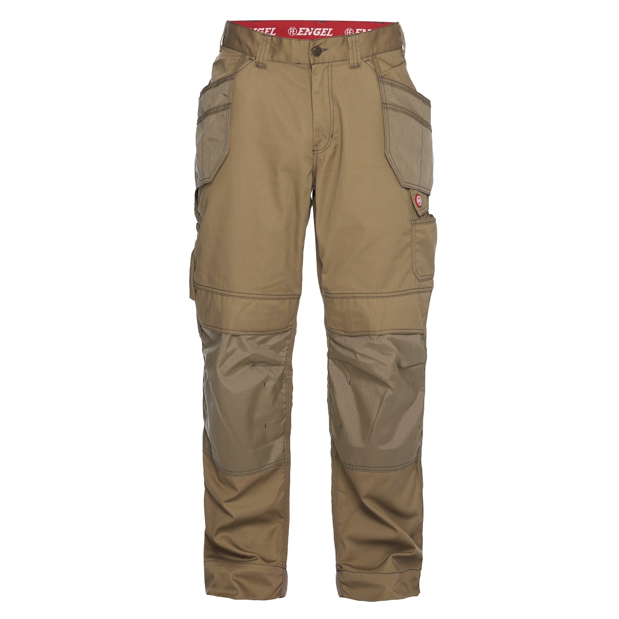 ENGEL Combat Handwerkerhose mit Holstertaschen in Wood, Größe 24