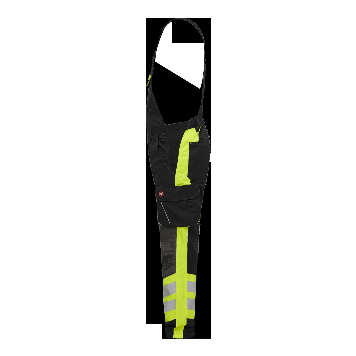 ENGEL Cargo Latzhose in Schwarz/Gelb, Größe 106