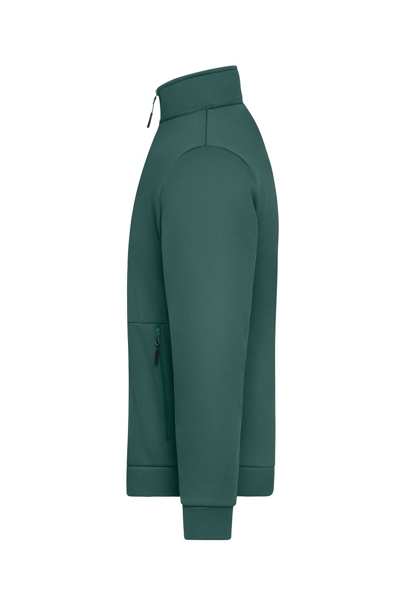 Workwear Fleece Jacket "JN1876" in Industrial-Green, Größe 4XL - Daiber