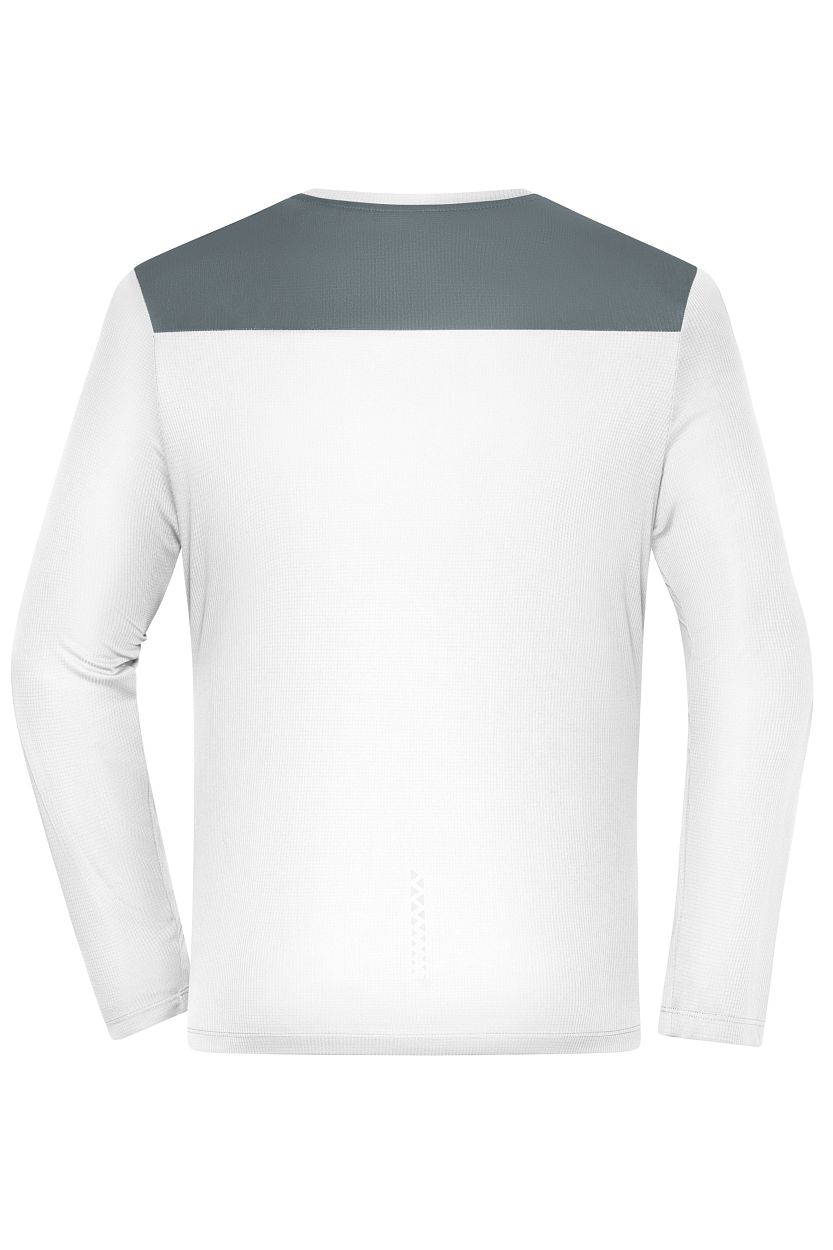 Men's Running Shirt Longsleeve GRS "JN1386" in White, Größe 3XL - Daiber