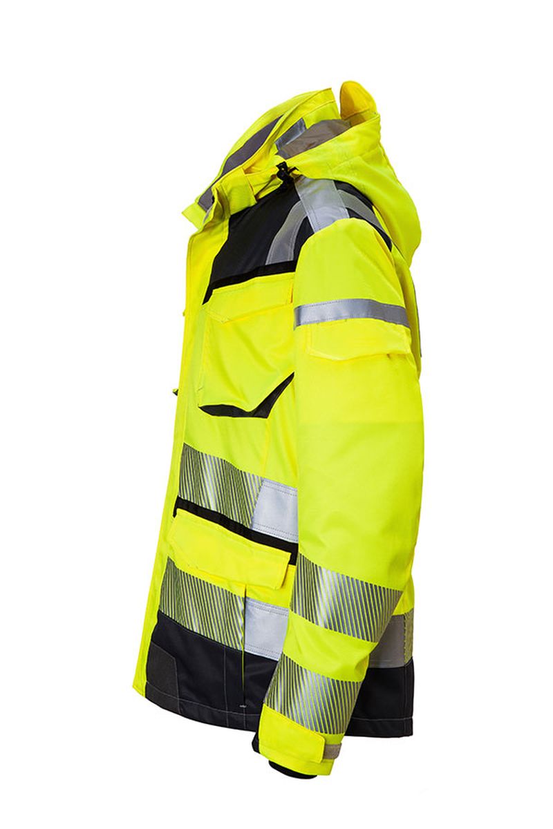 KÜBLER REFLECTIQ Wetterjacke SYMPATEX® PSA 2 KÜBLER REFLECTIQ Wetterjacke SYMPATEX® PSA 2 in Warnrot / Schwarz, Größe 4XL