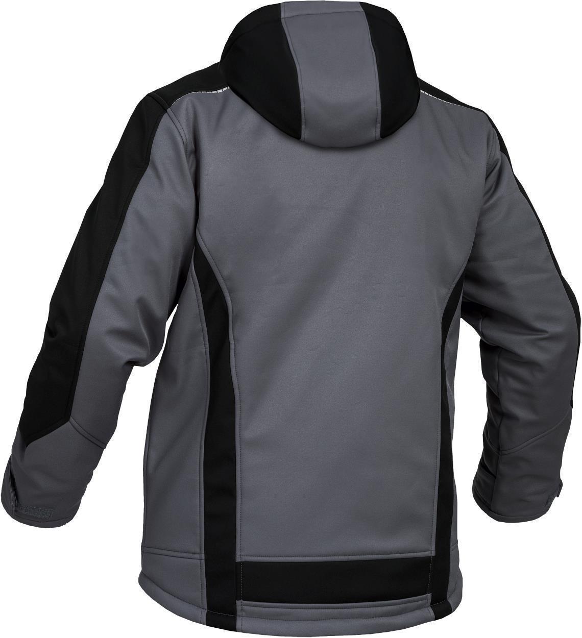 Winter-Softshelljacke Flex Line Grau/Schwarz FLEXI, Gr. 2XL von Leibwächter