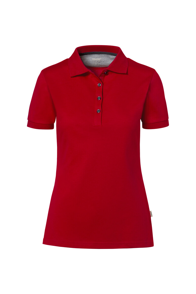 HAKRO 214 COTTON TEC® Damen Poloshirt in Rot, Größe 3XL