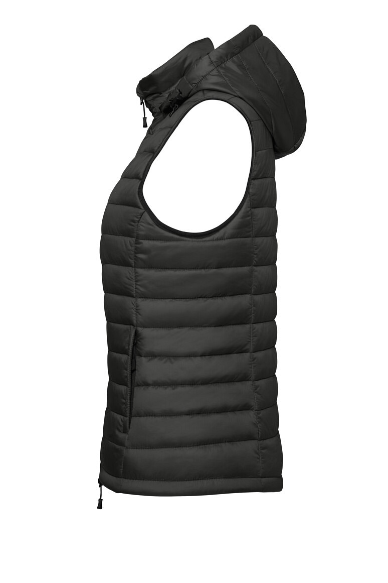 HAKRO 297 Damen Kapuzen Loftweste in karbongrau, Größe 3XL