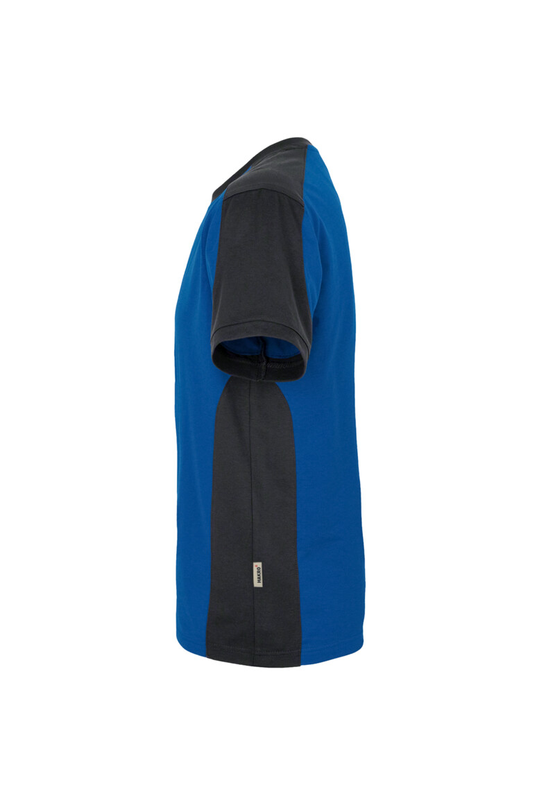 HAKRO 290 T-Shirt Contrast MIKRALINAR® in Royalblau/Anthrazit, Größe 6XL