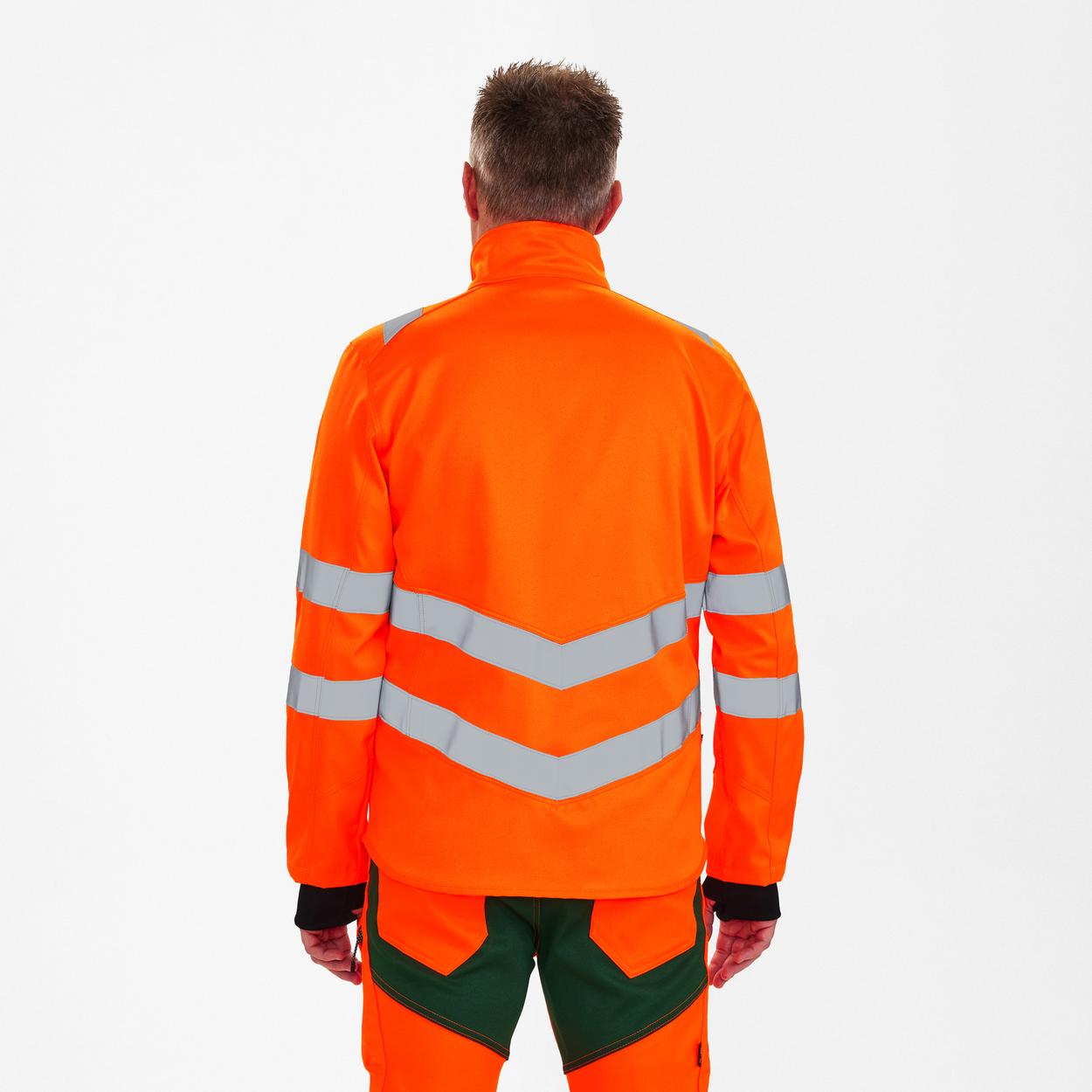 ENGEL Safety Arbeitsjacke mit 2-Wege-Stretch in Hi-vis Orange, Größe XS