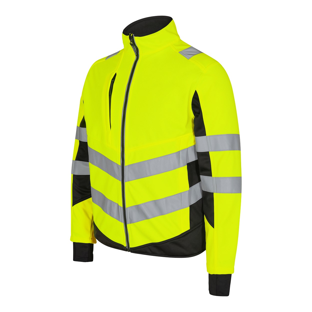 ENGEL Safety Softshelljacke in Gelb/Schwarz, Größe XS