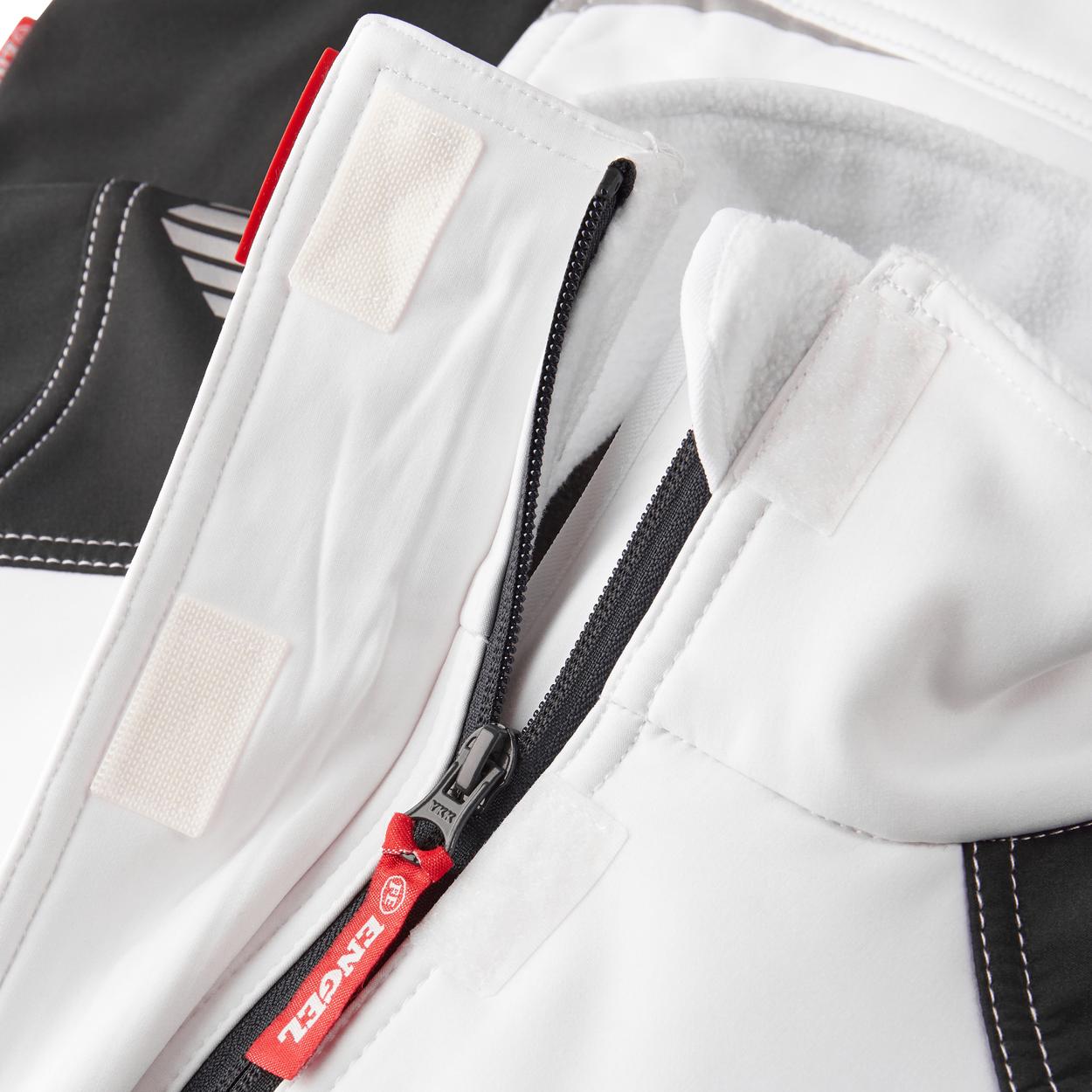 ENGEL Galaxy Damen Softshelljacke in Weiss/Anthrazit Grau, Größe XS