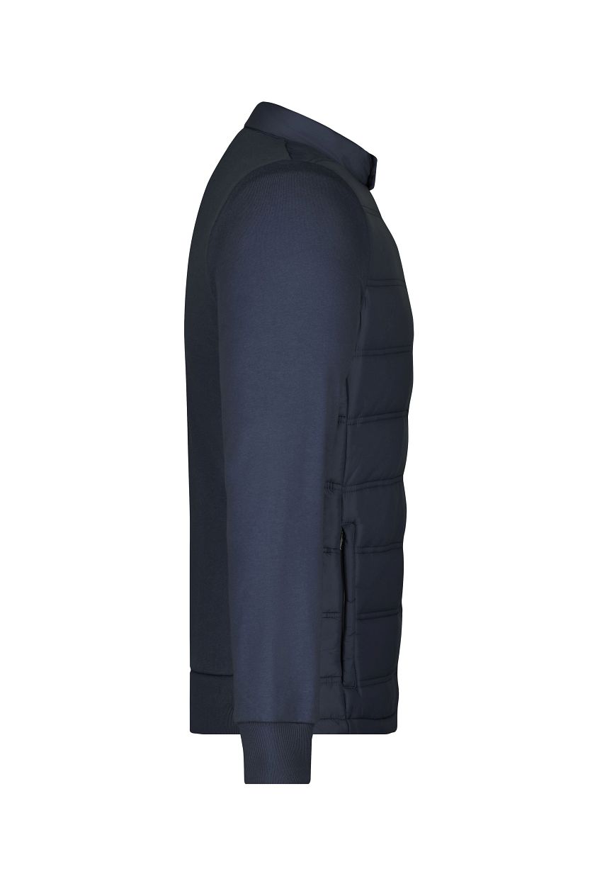 Men's Hybrid Sweat Jacket "JN1124" in Navy, Größe 3XL - Daiber