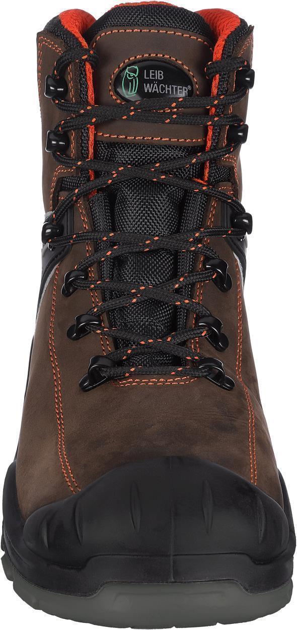 Stiefel niedrig L6310 Parma in Schwarz/Braun, Gr. 48 von Leibwächter