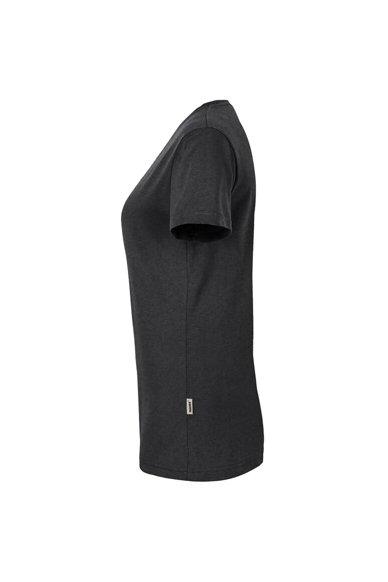HAKRO 181 Damen V-Shirt MIKRALINAR® in Karbongrau, Größe 6XL