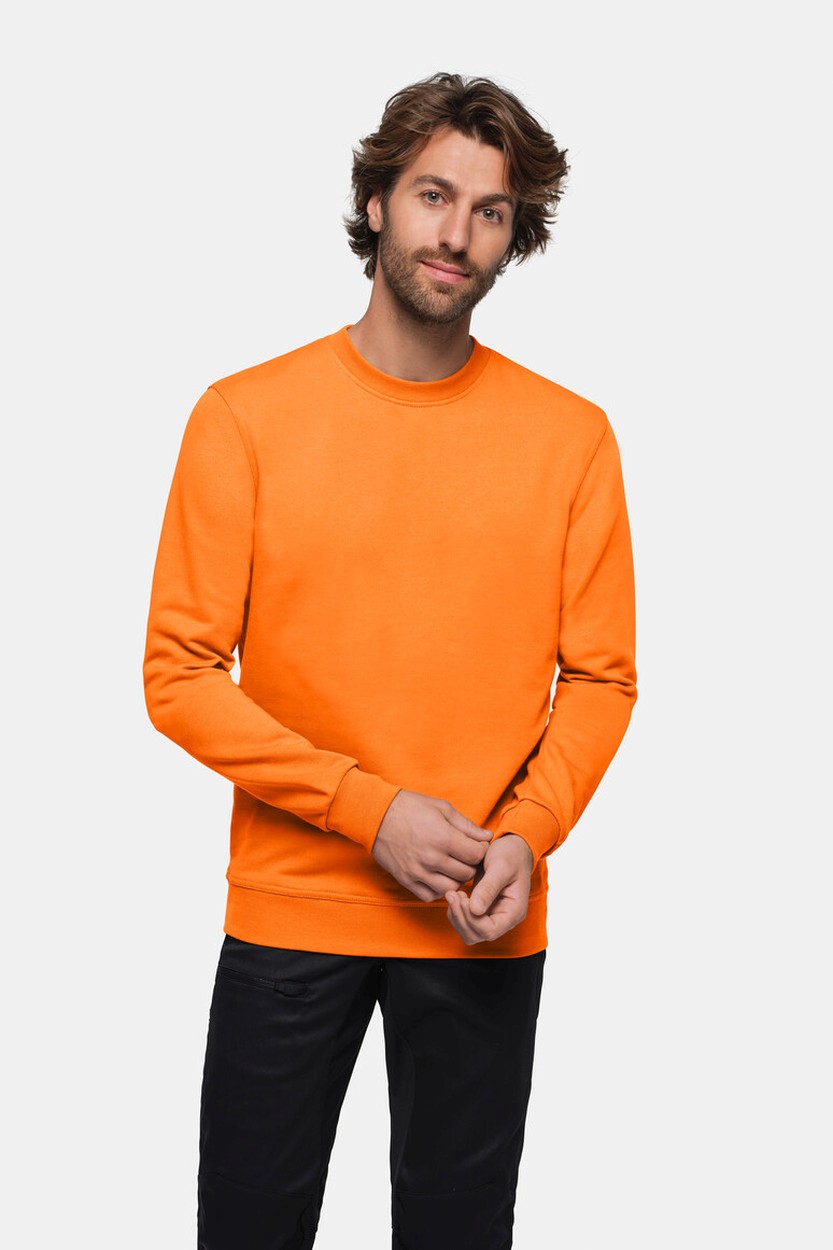 HAKRO 475 Sweatshirt MIKRALINAR® in Orange, Größe 6XL