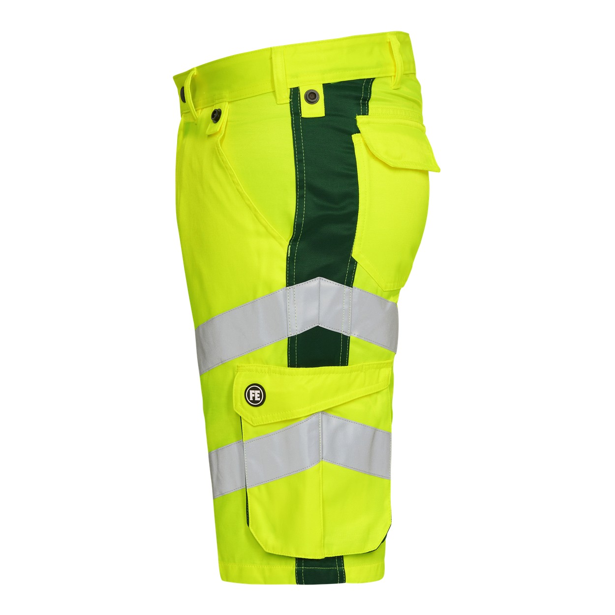 ENGEL Safety Light Arbeitsshorts in Gelb/Grün, Größe 54