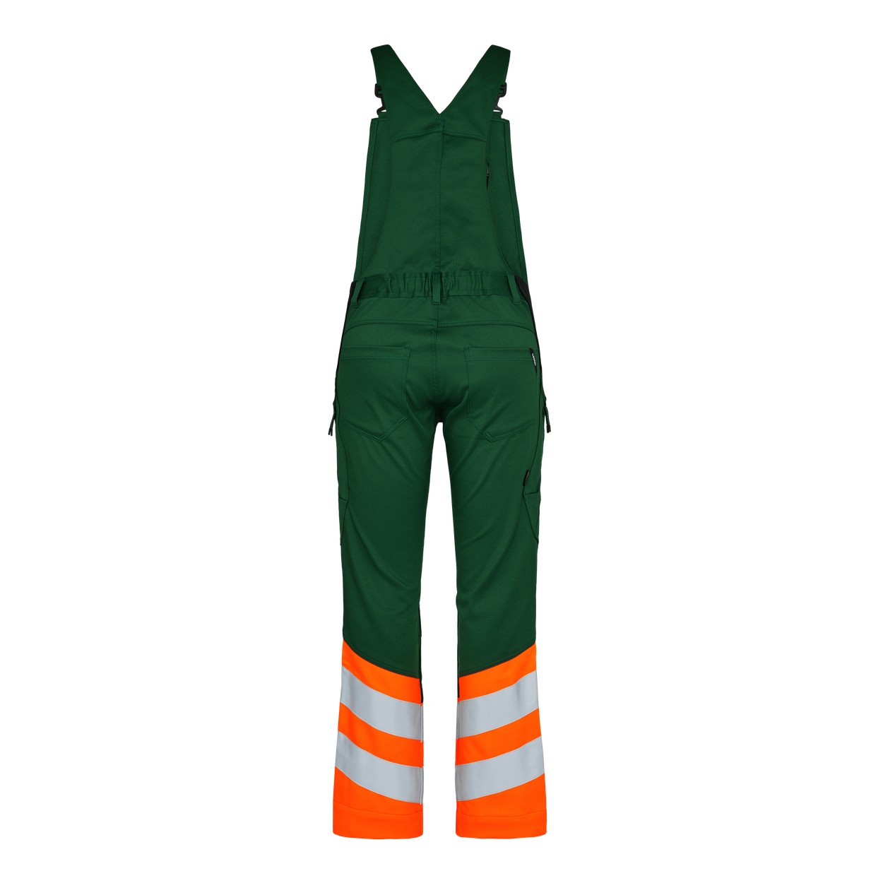 ENGEL Safety Latzhose mit 2-Wege-Stretch in Grün/Orange, Größe 26