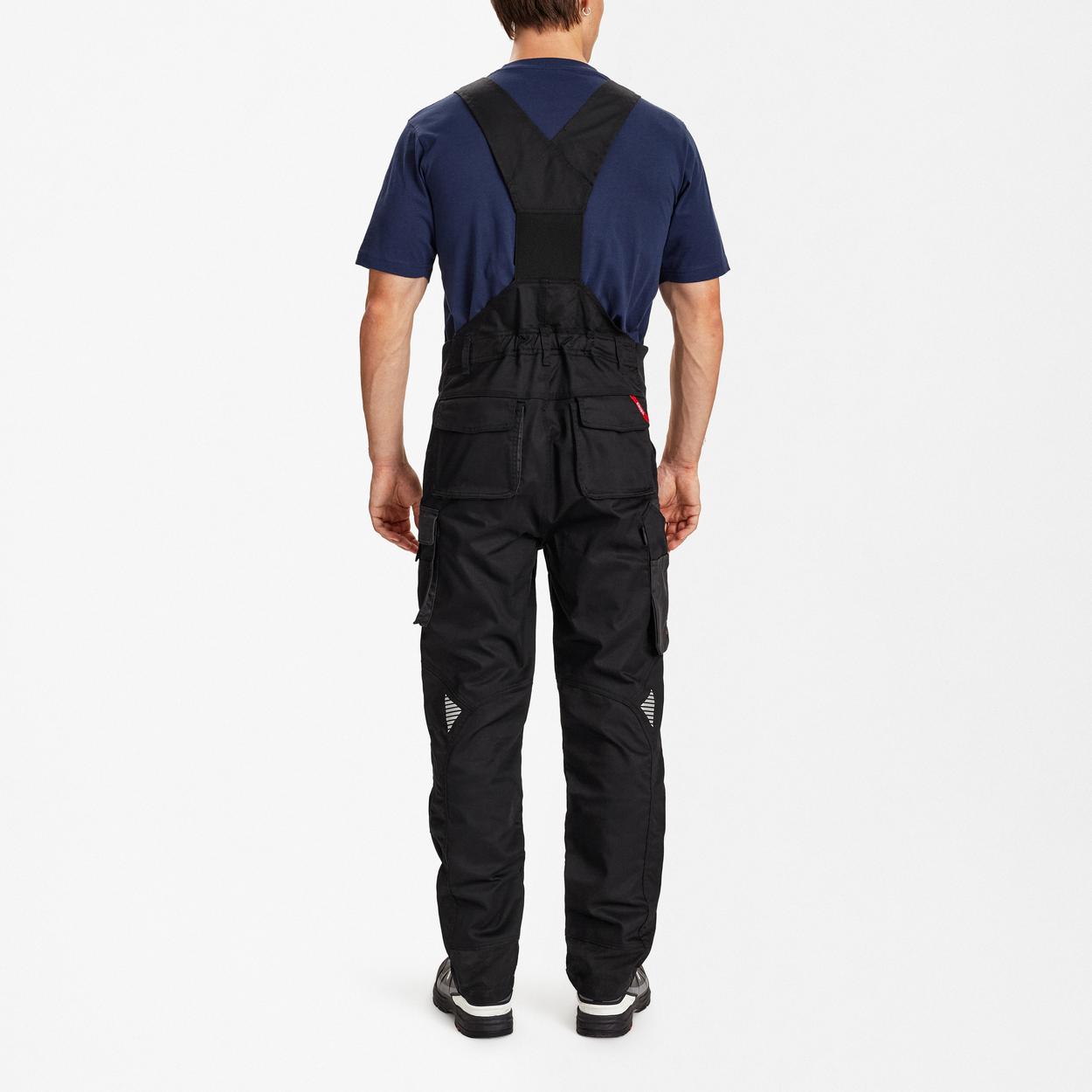 ENGEL Galaxy Latzhose mit 2-Wege-Stretch in Schwarz/Anthrazit Grau, Größe 106