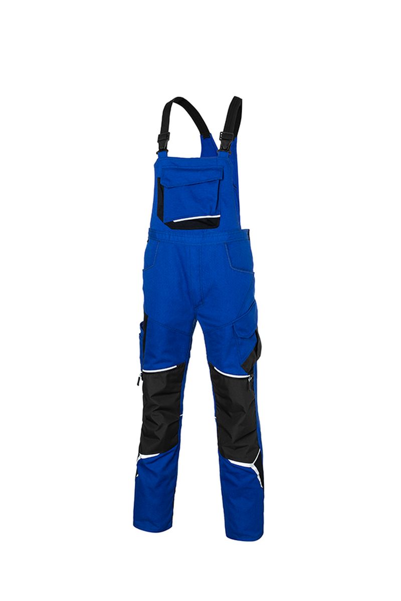 KÜBLER BODYFORCE Latzhose in Schwarz / Anthrazit, Größe 31