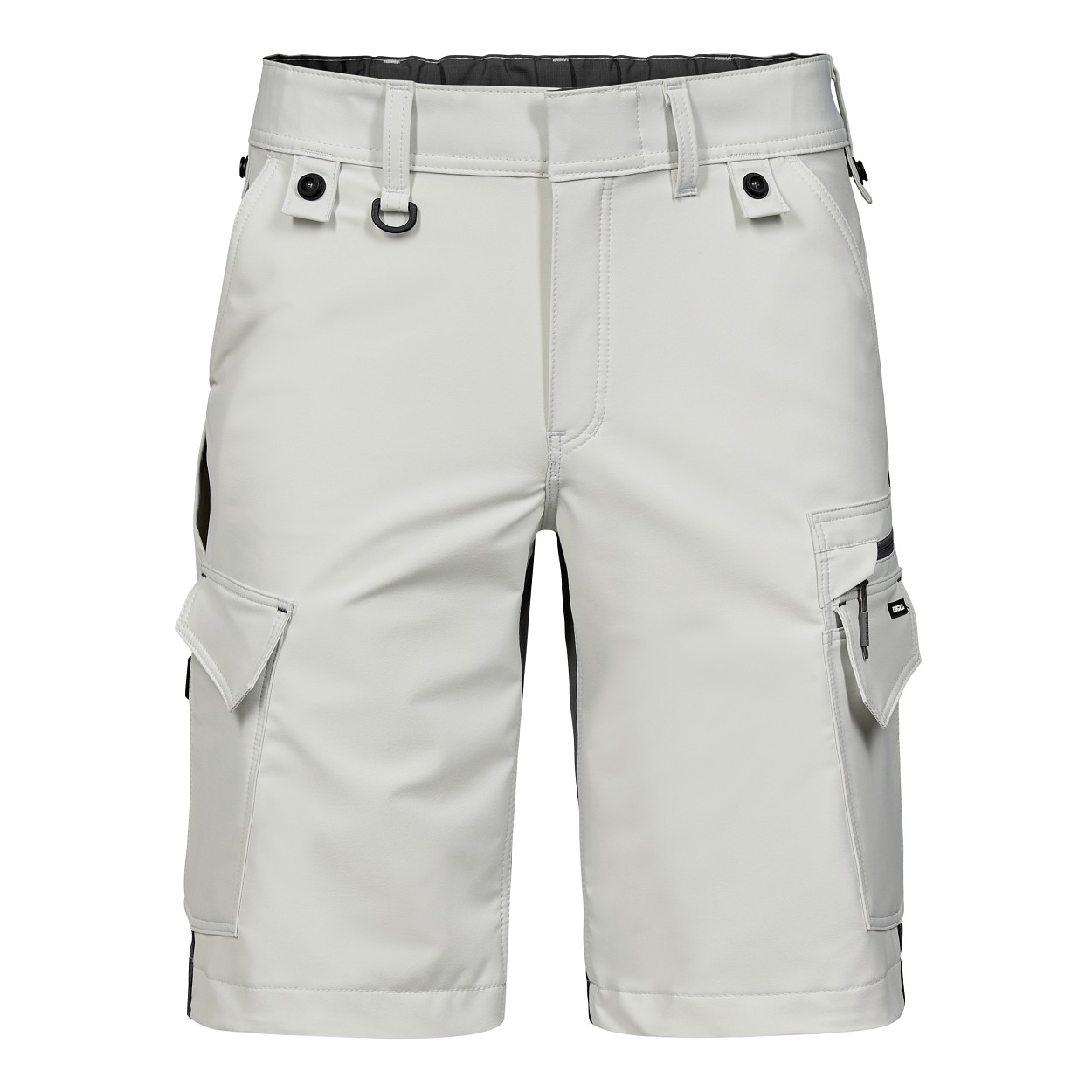 ENGEL Entire Shorts mit 4-Wege-Stretch in Bone White / Anthracite Grey, Größe 54