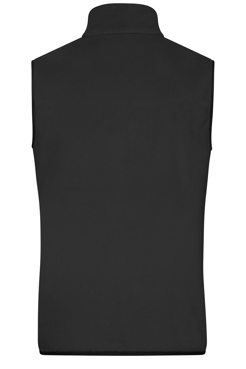 Men's Fleece Vest GRS "JN1310" in Black/Black, Größe 3XL - Daiber