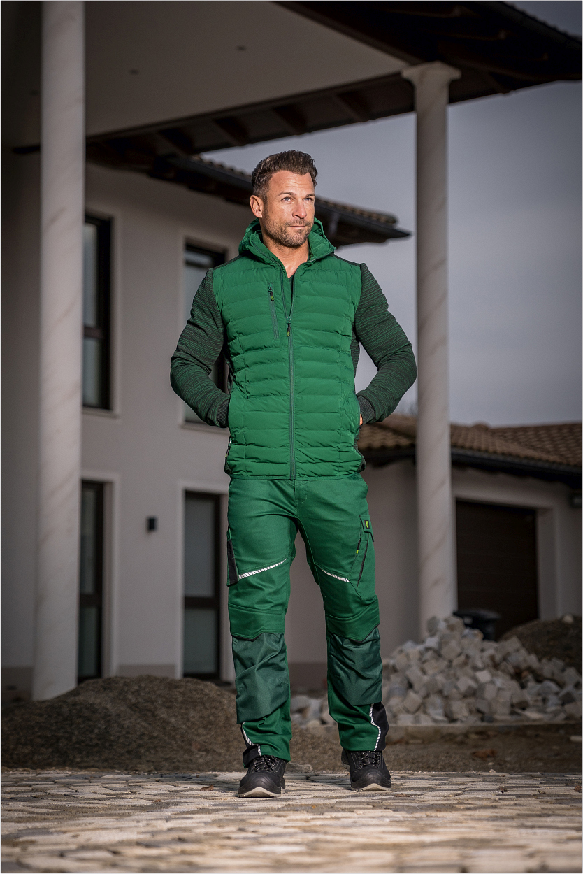 Bundhose Flex Line in Grün-Schwarz, Gr. 98 von Leibwächter