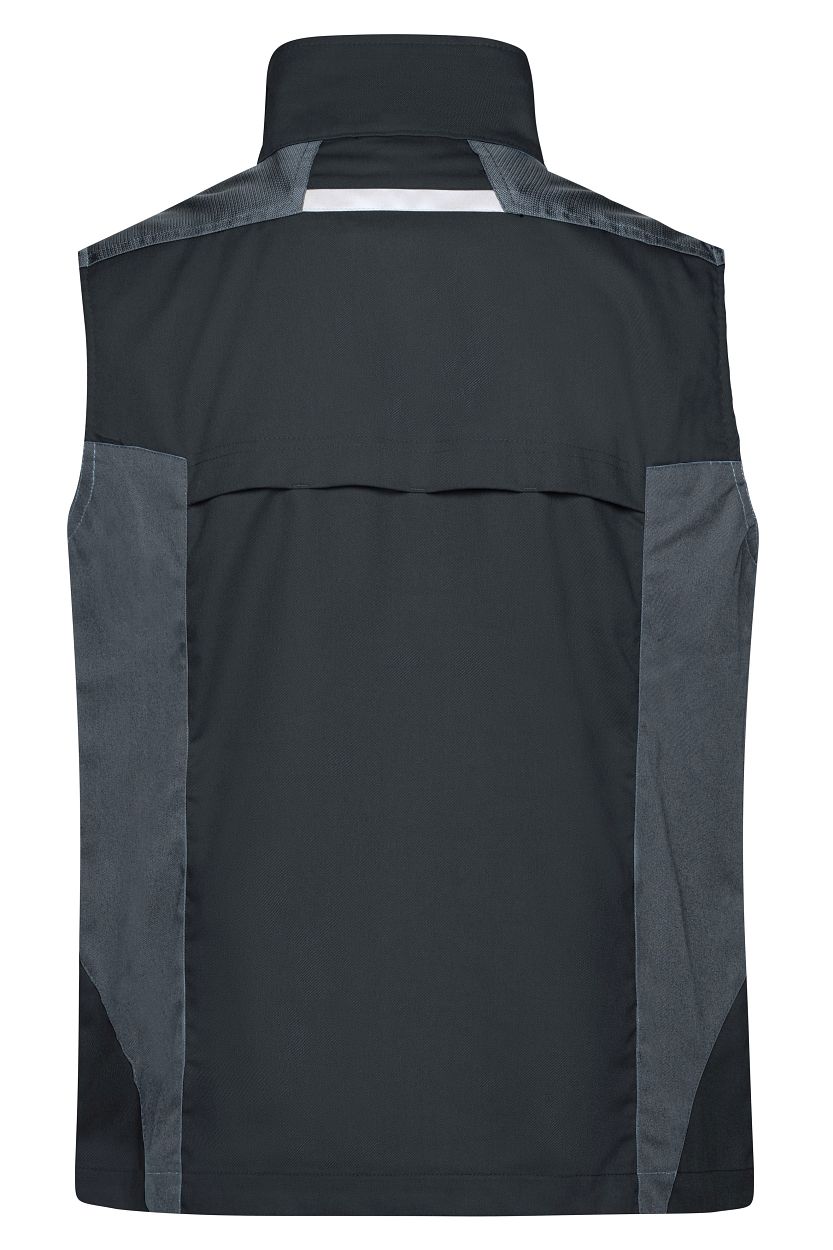 Workwear Vest - STRONG - "JN822" in Black/Carbon, Größe 6XL - Daiber
