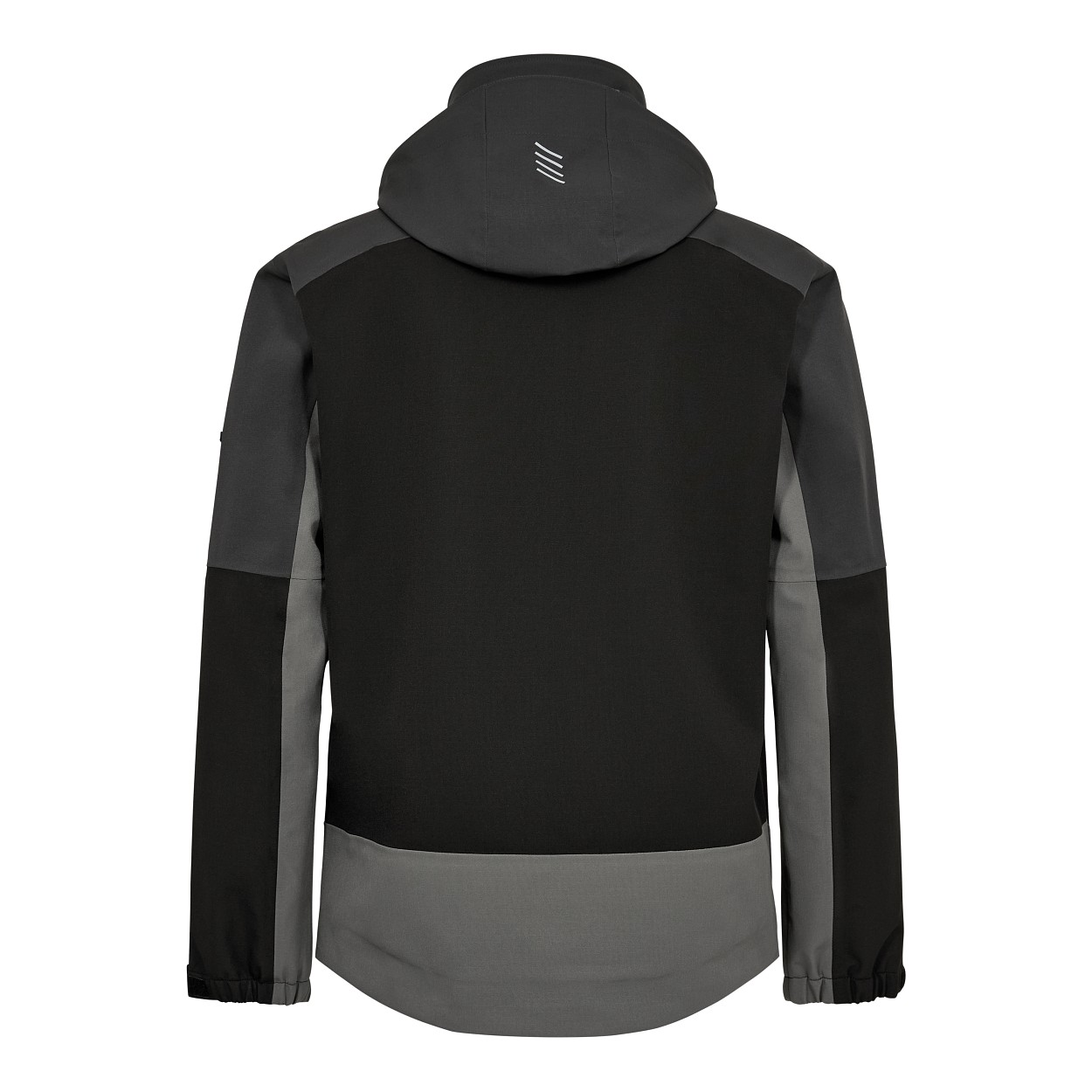 ENGEL Entire Shelljacke in Schwarz/Anthrazit Grau, Größe XS