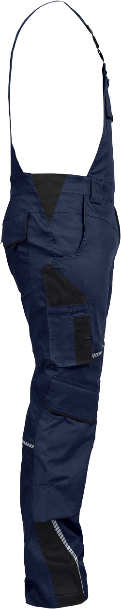 Latzhose FLEXL30 Flex Line in Marine/Schwarz, Gr. 72 von Leibwächter