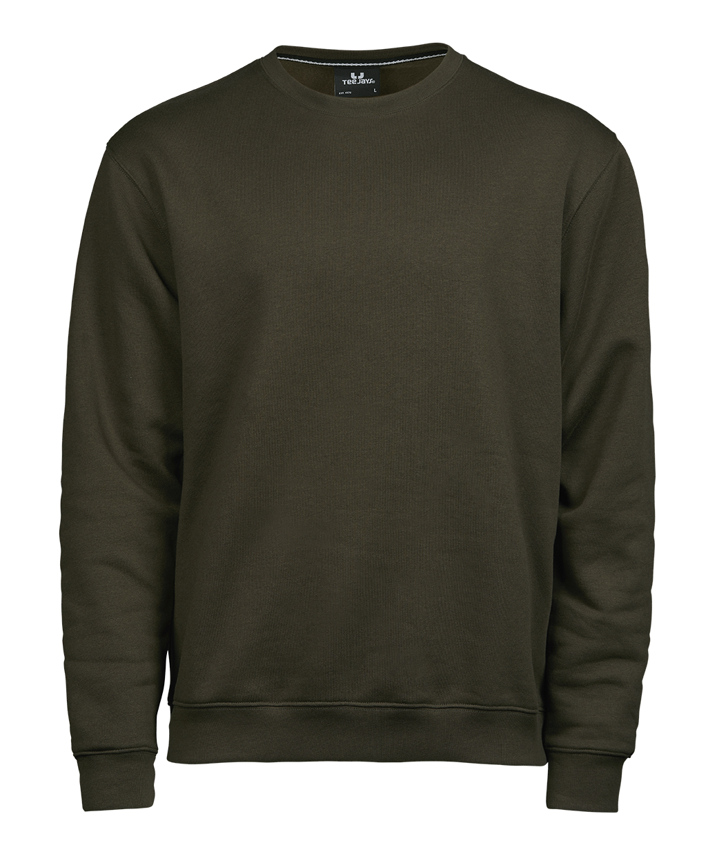 Heavy Sweatshirt in Dark Olive, Größe XL von Tee Jays