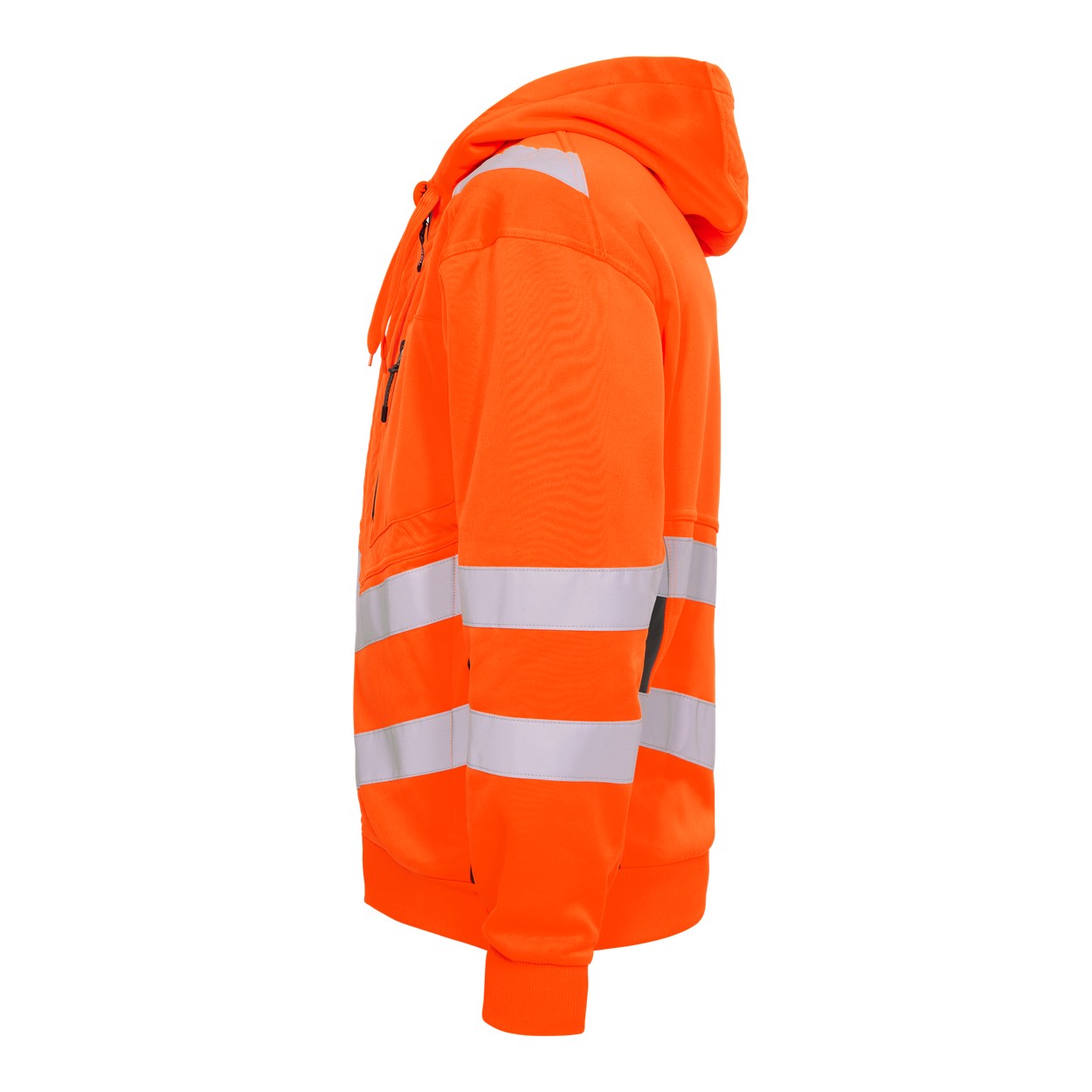 ENGEL Safety Sweatcardigan in Orange/Anthrazit Grau, Größe XS