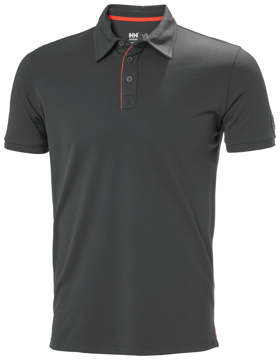 Kensington Poloshirt TECH in Ebony, Gr. M von Helly Hansen Workwear Kensington Poloshirt TECH in Ebony, Gr. M von Helly Hansen Workwear