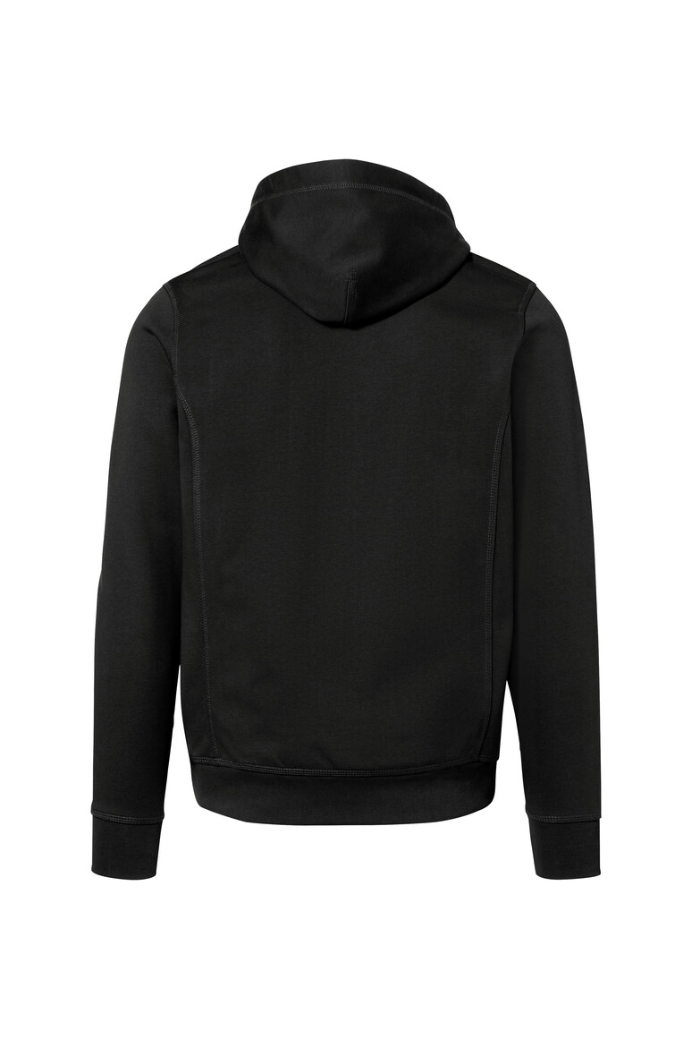 HAKRO 455 Kapuzenjacke Bonded ECO in schwarz/silber, Größe 3XL